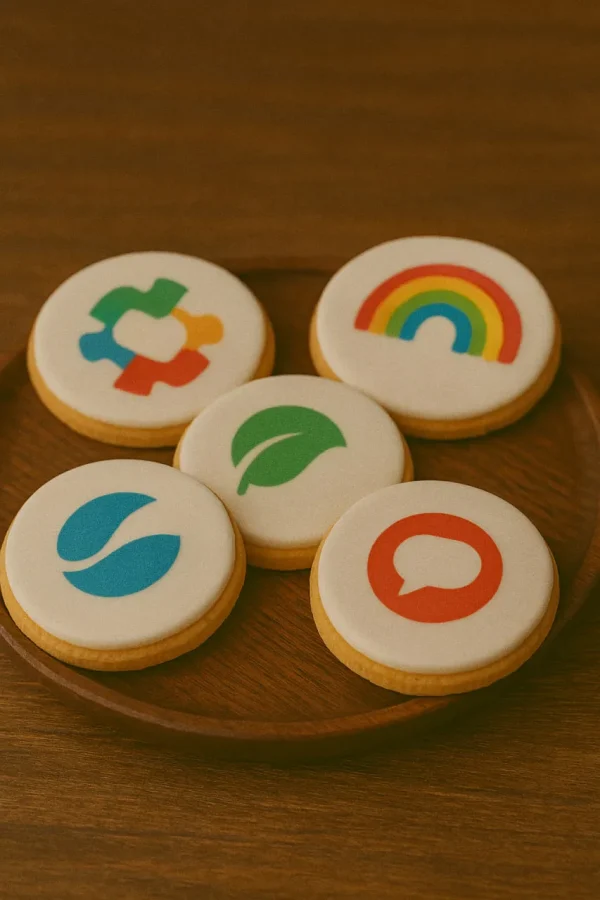 Custom Logo Cookies